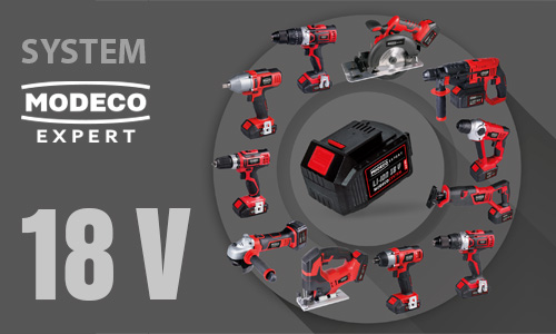 A novelty on the power tools market – Modeco Expert Li-ion 18V System