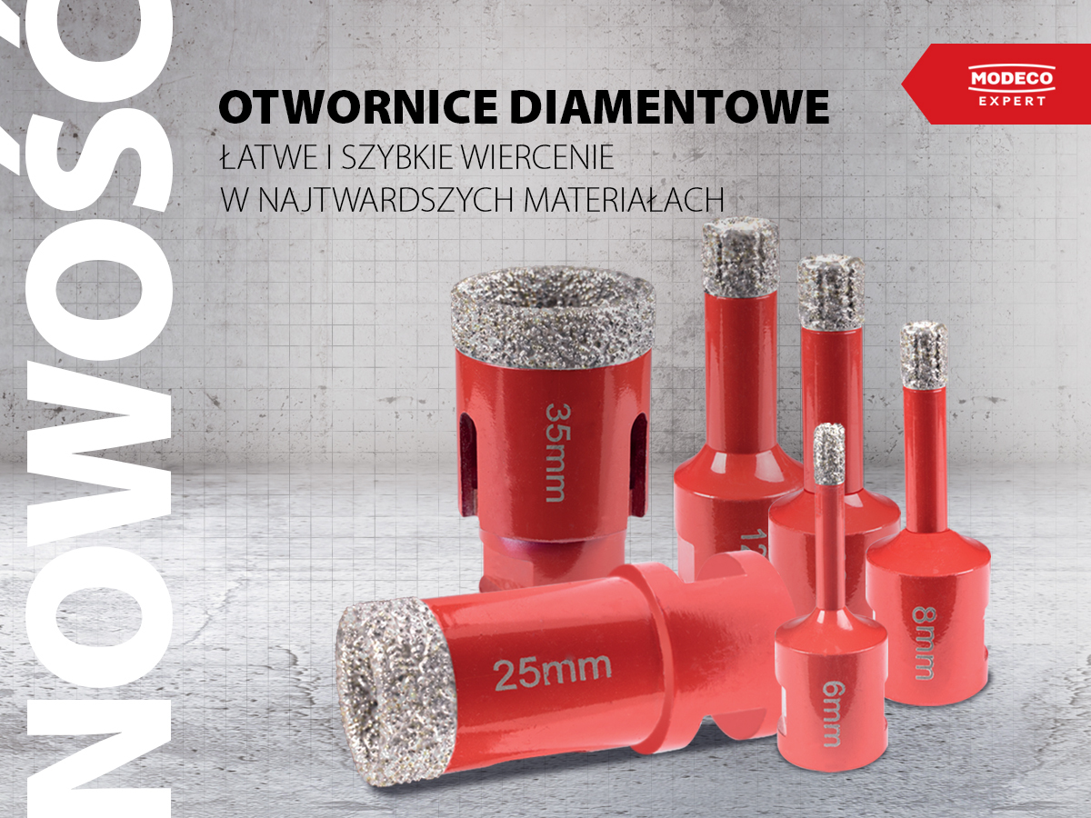 Otwornice diamentowe – łatwe i szybkie wiercenie w najtwardszych materiałach